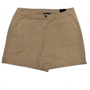 NWT Lane Bryant Flat Front Kahki Shorts